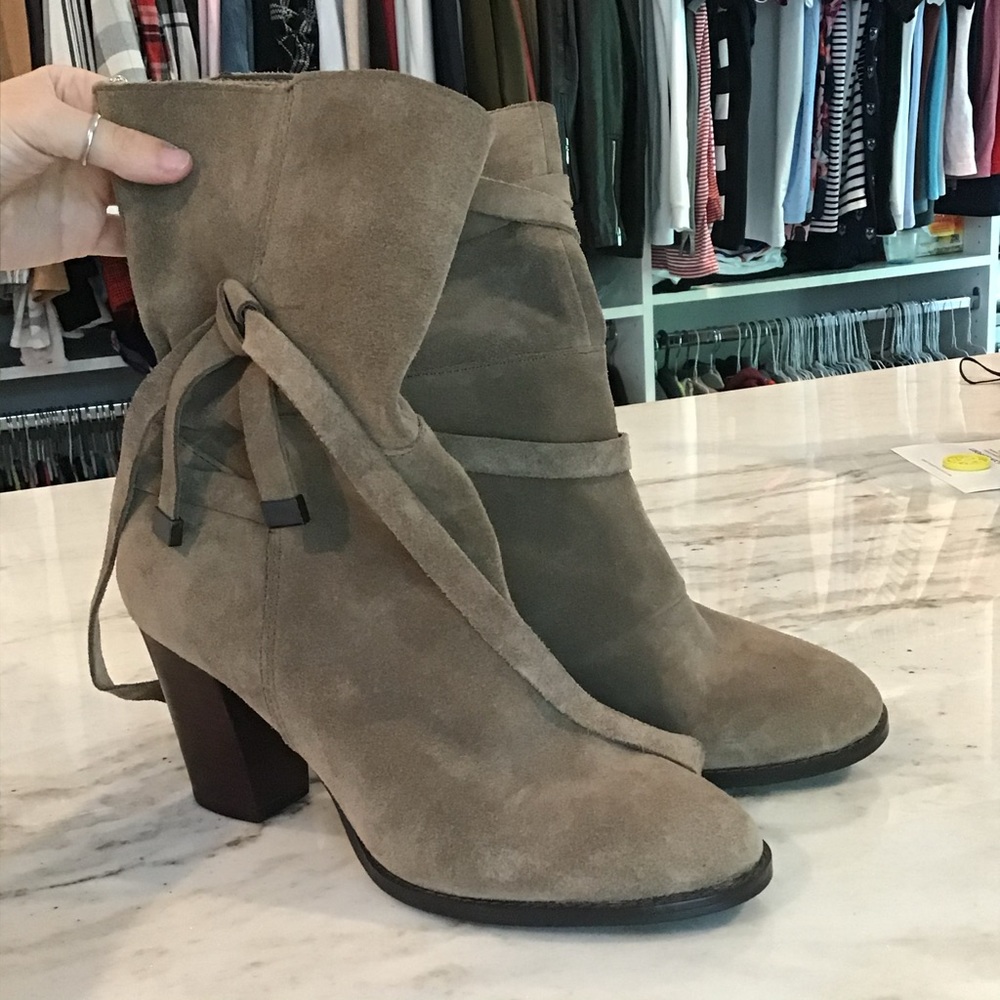 Saks Fifth Avenue Suede Ankle Boots